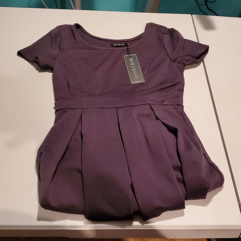 NWT Mikarose Grace Dress Dark Gray